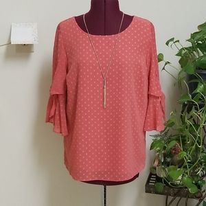 LC Lauren Conrad Women's Long Sleeve Blouse Size S